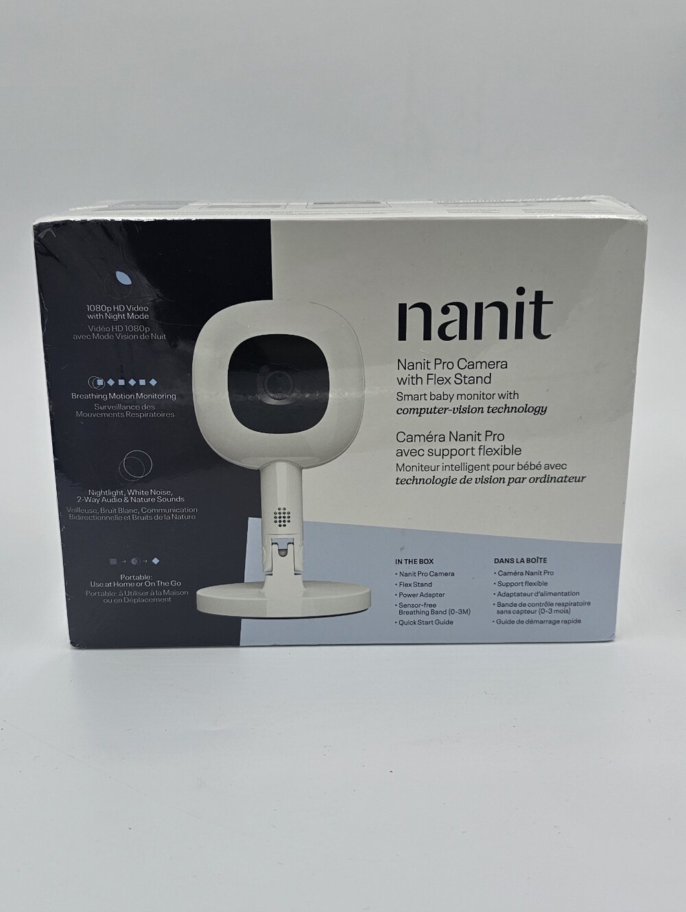 Nanit Pro Smart Baby Monitor & Flex Stand -1080p Wi-Fi Video Camera, 2-Way Audio